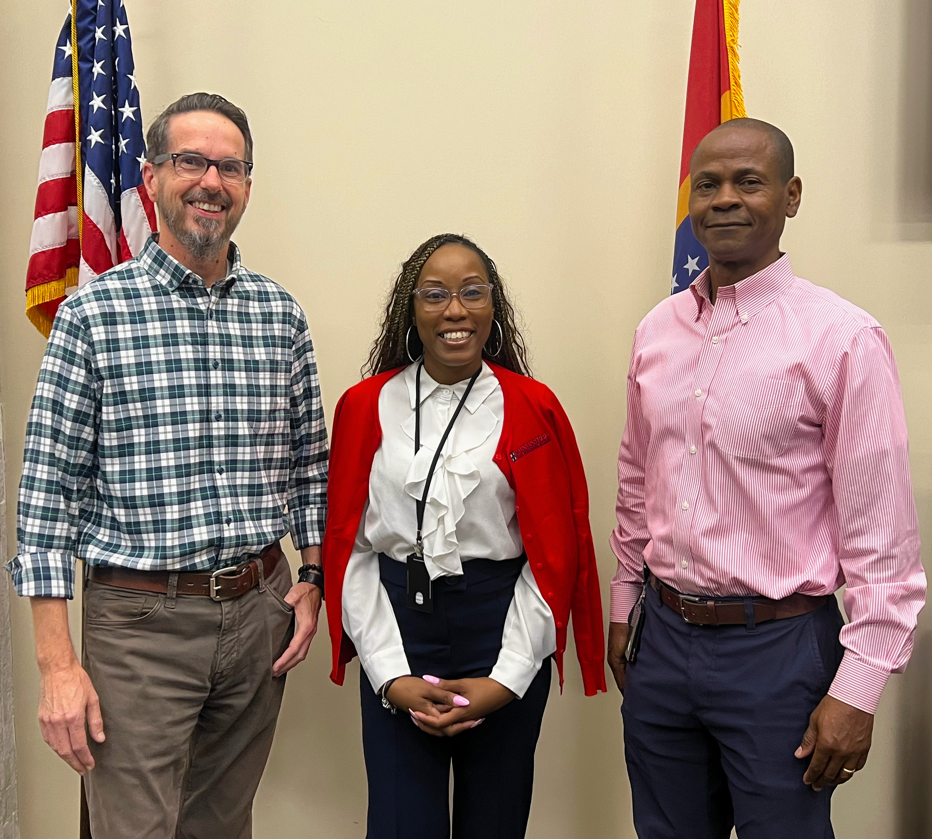 (L to R) Skip King, Technology Chair; Marquita LeFlore, Vice President; and Henry Williams, Treasurer